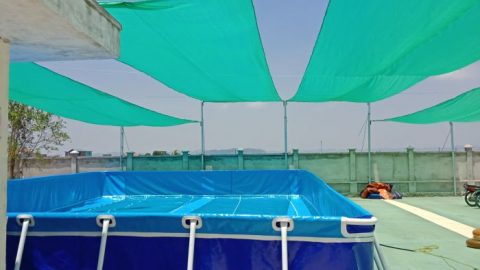 Bể bơi lắp ghép tại Trường Tiểu học Yên Từ